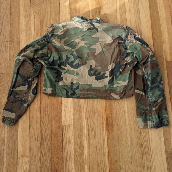 First of a kind LF stores army star bedazzled jacket one size - Picture 2 of 3